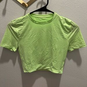 Lululemon Wundermost Ultra-Soft Nulu Crewneck Cropped T-Shirt